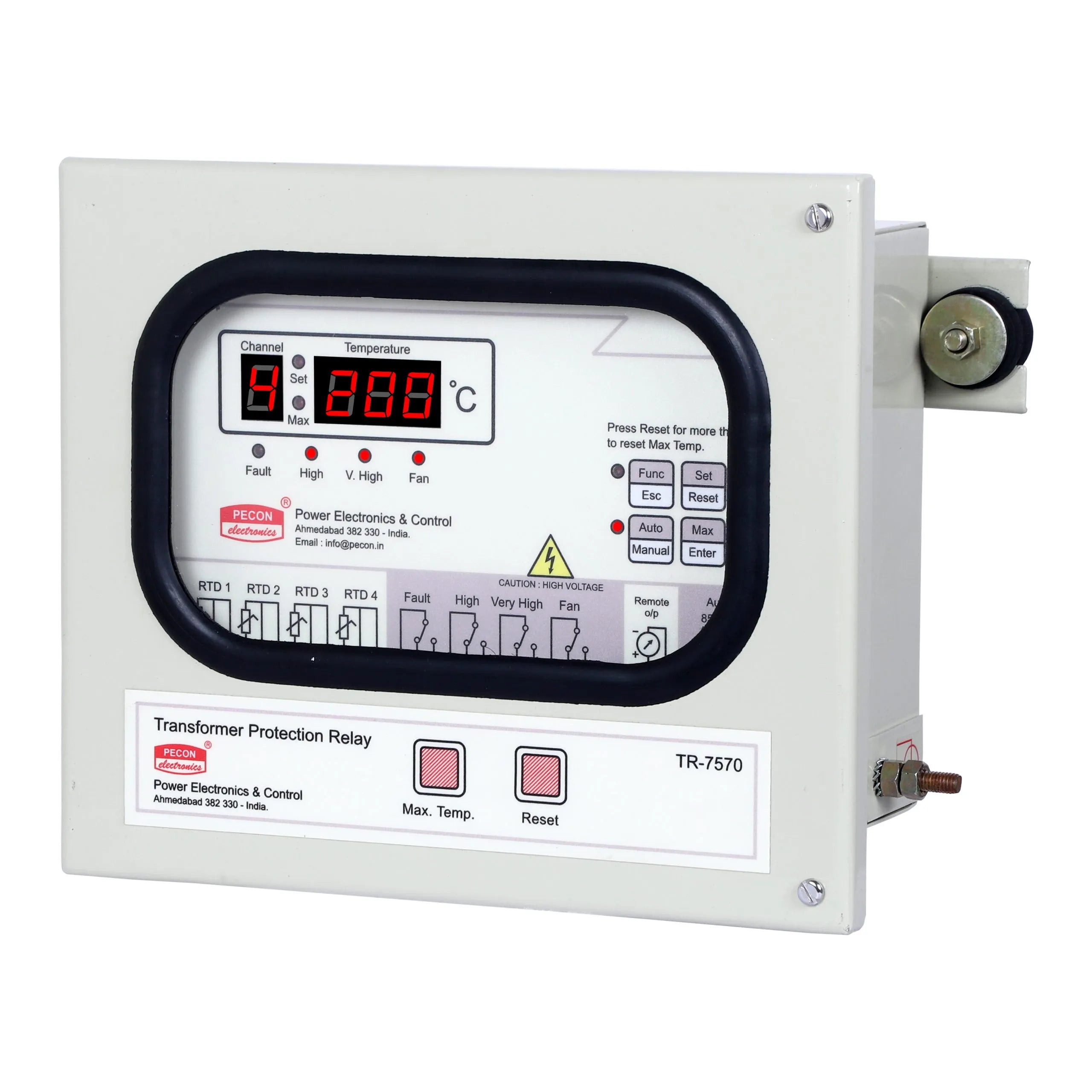 TR-7570 Transformer Protection Relay with 4 Channel Temperature